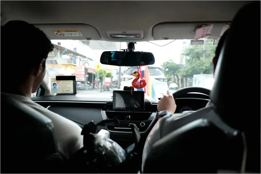 Detail Taxi Meter In Car Interior Photo Number 7