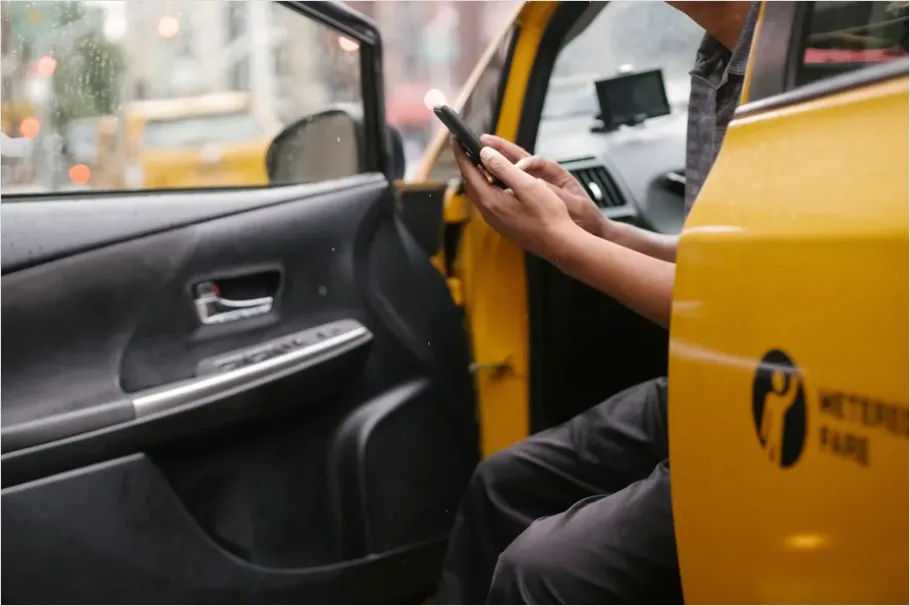 Detail Taxi Meter In Car Interior Photo Number 10