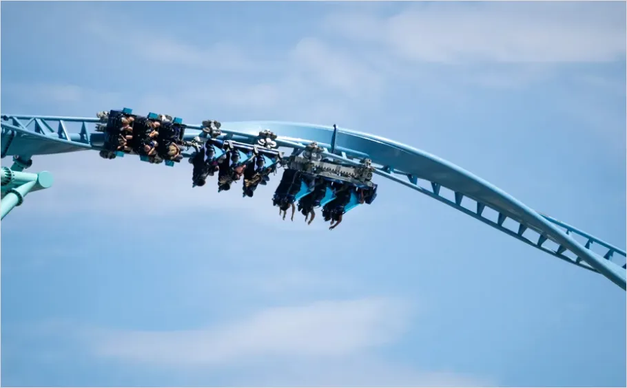 Detail Theme Park Roller Coaster Action Photo Number 11