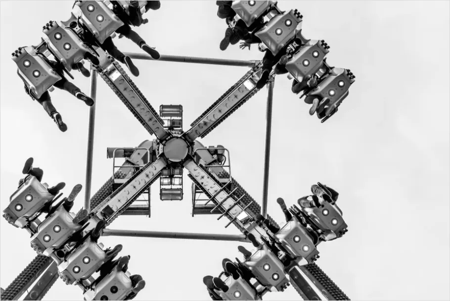 Detail Theme Park Roller Coaster Action Photo Number 12