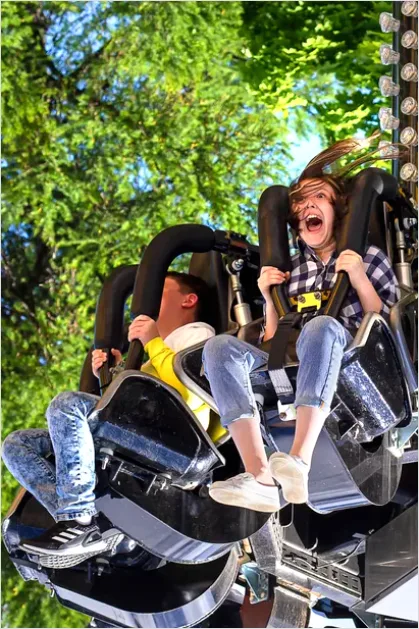 Detail Theme Park Roller Coaster Action Photo Number 14