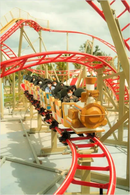 Detail Theme Park Roller Coaster Action Photo Number 16