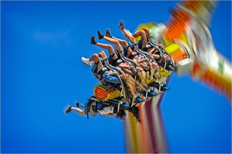 Detail Theme Park Roller Coaster Action Photo Number 5