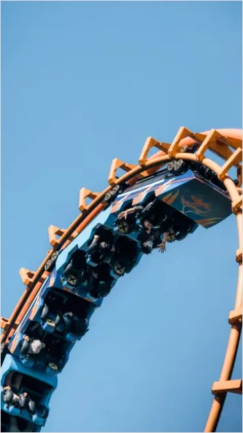 Detail Theme Park Roller Coaster Action Photo Number 6