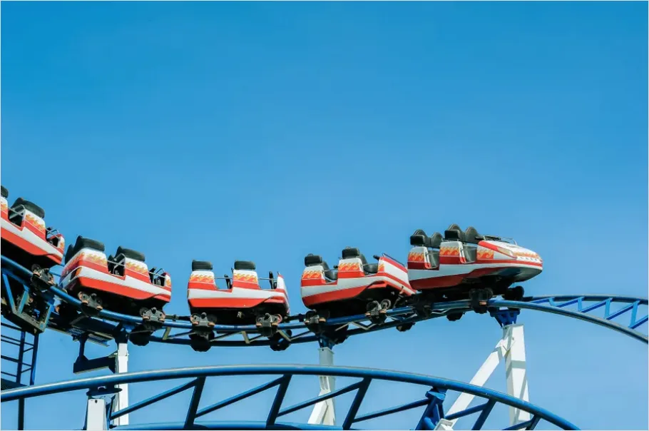 Detail Theme Park Roller Coaster Action Photo Number 9