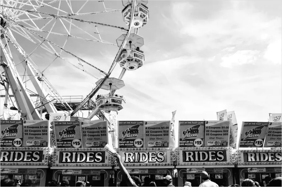 Detail Ticket Strips Carnival Close Up Photo Number 12