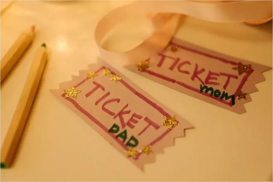 Detail Ticket Strips Carnival Close Up Photo Number 13