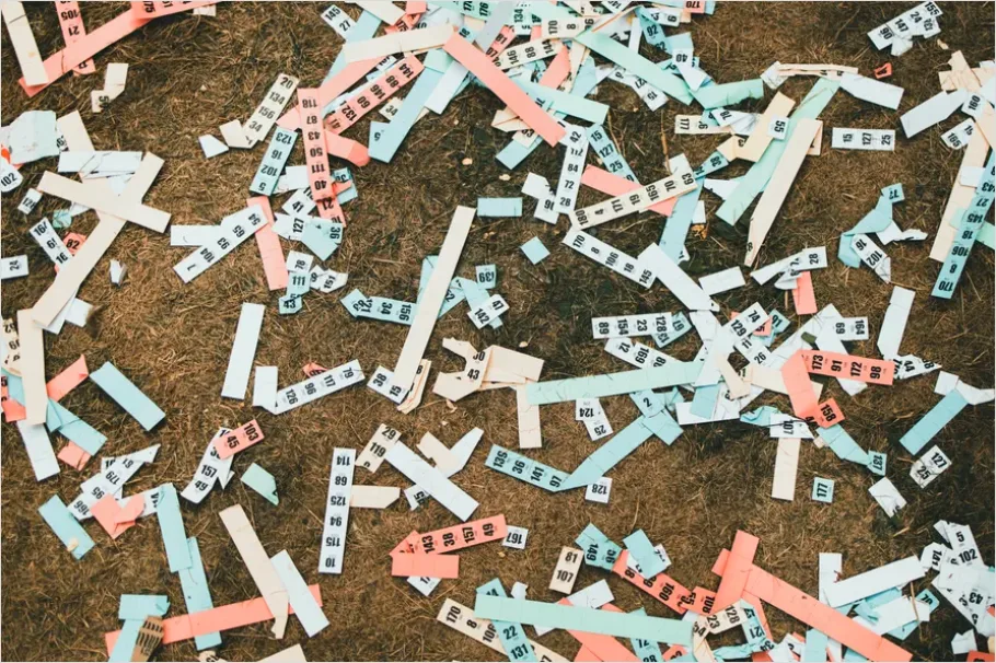Detail Ticket Strips Carnival Close Up Photo Number 3