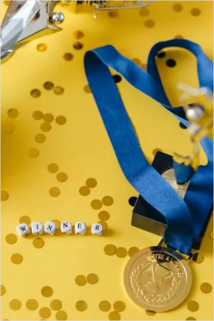 Detail Trophy On Podium Stage Photo Number 12