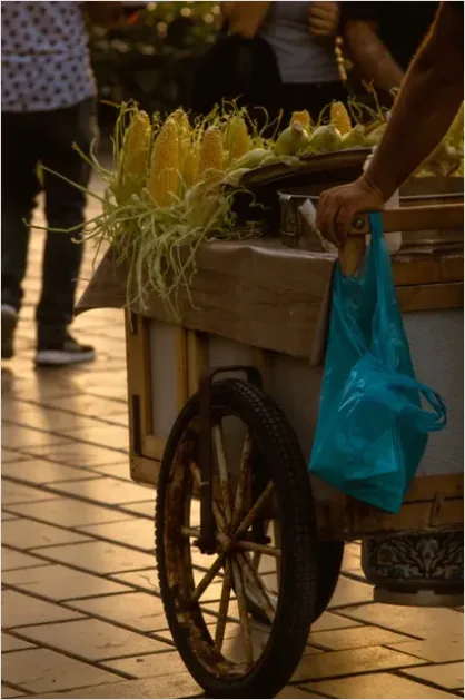 Detail Urban Street Vendor Close Up Photo Number 3