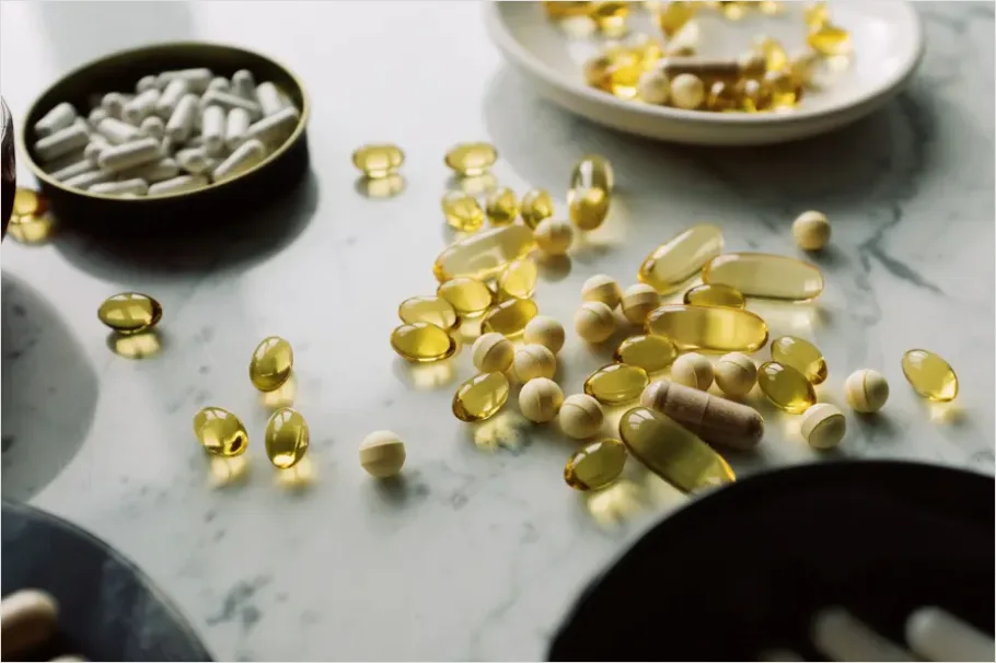 Detail Vitamins Supplements Display Shelf Close Up Number 12