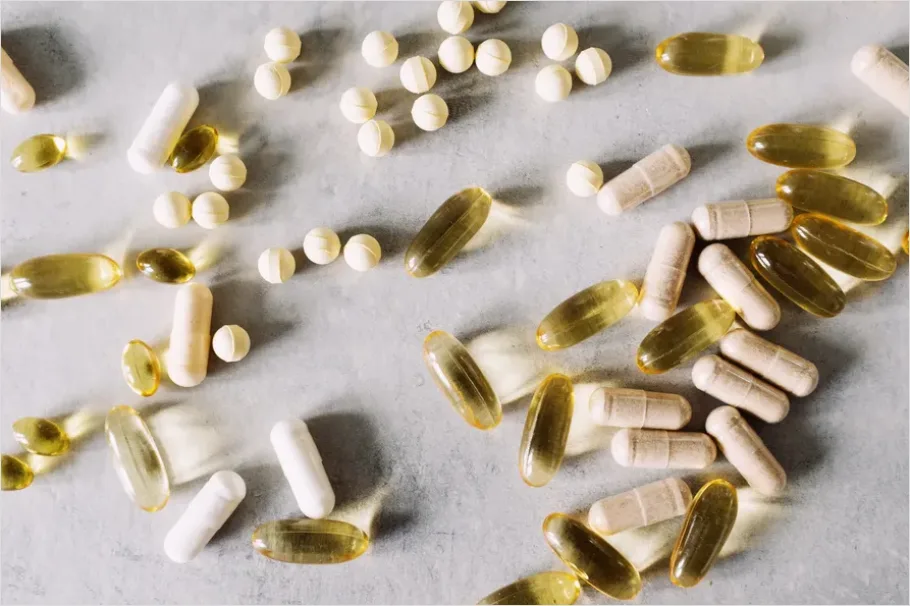 Detail Vitamins Supplements Display Shelf Close Up Number 15