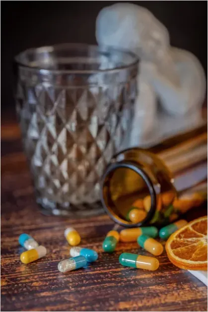Detail Vitamins Supplements Display Shelf Close Up Number 16