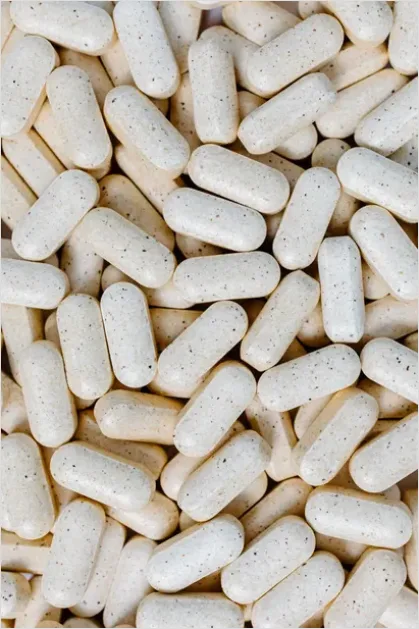 Detail Vitamins Supplements Display Shelf Close Up Number 5