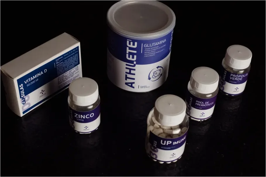 Detail Vitamins Supplements Display Shelf Close Up Number 10