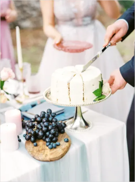 Detail Wedding Cake Cutting Photo Number 3