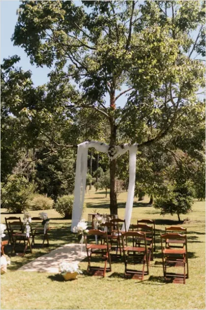 Detail Wedding Ceremony Outdoor Arch Photo Number 5
