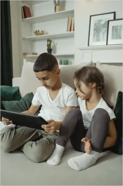 Detail Assistive Communication Device Kid Using Tablet Number 12