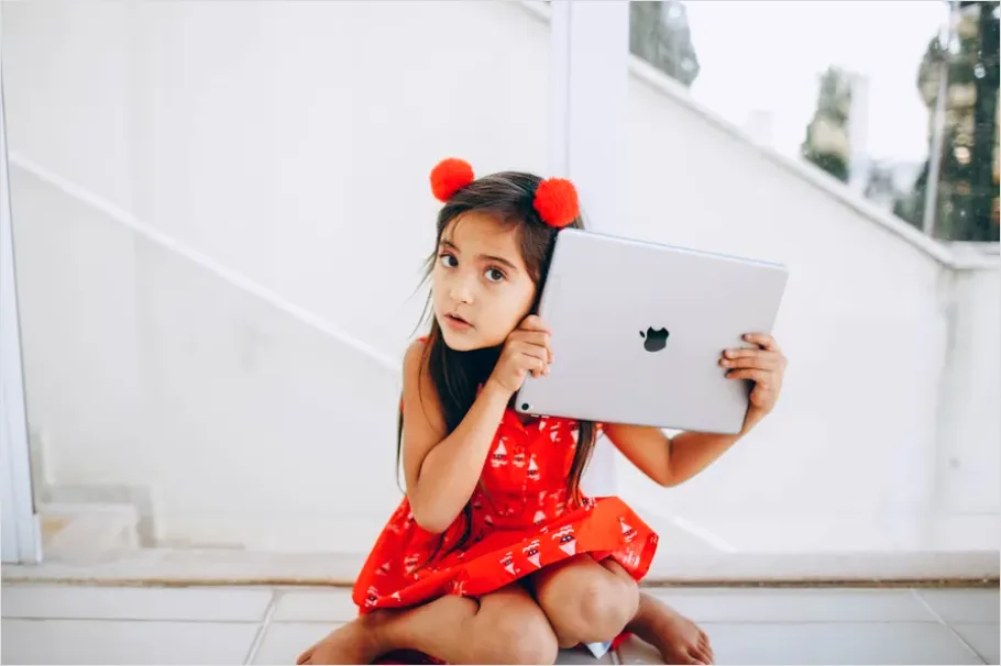 Detail Assistive Communication Device Kid Using Tablet Number 8