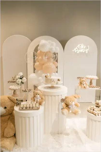 Detail Baby Shower Decor Pastel Balloon Arch Number 12