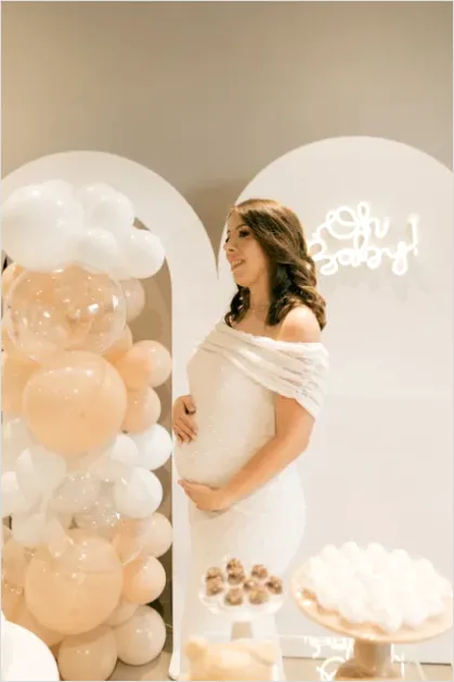Detail Baby Shower Decor Pastel Balloon Arch Number 13