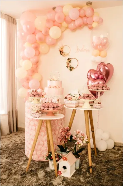 Detail Baby Shower Decorations Balloon Arch Pastel Number 2