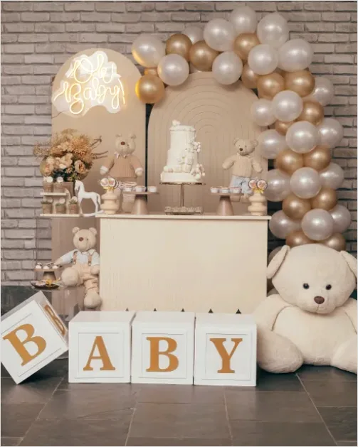 Detail Baby Shower Decorations Balloon Arch Pastel Number 13