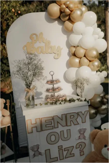 Detail Baby Shower Decorations Balloon Arch Pastel Number 16