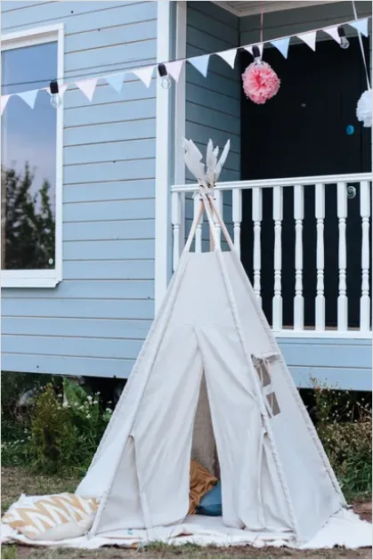 Detail Backyard Playset Family Home Exterior Number 6