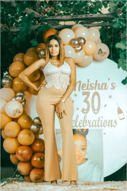 Detail Balloon Garland Event Backdrop Photo Number 13