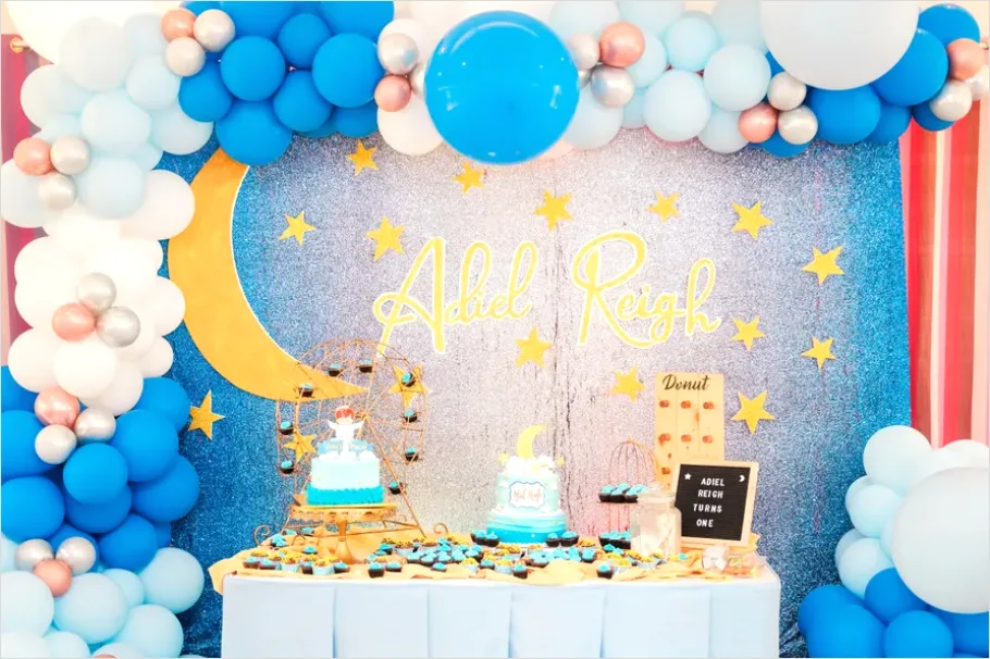 Detail Balloon Garland Event Backdrop Photo Number 15