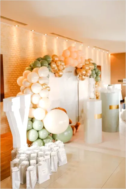 Detail Balloon Garland Event Backdrop Photo Number 5