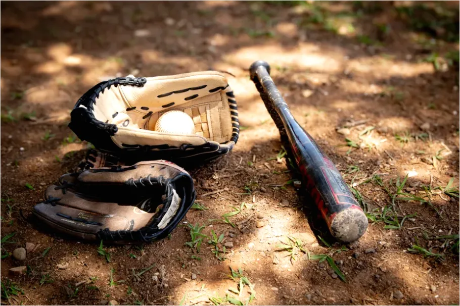 Detail Baseball Glove And Ball Number 13