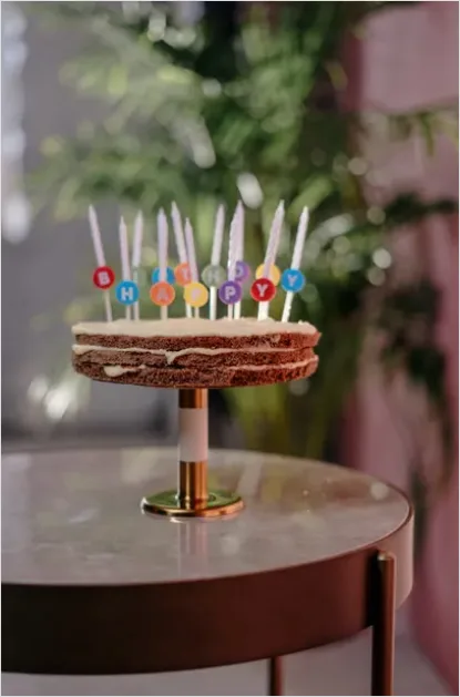 Birthday Candles On Cake Stand E4b1