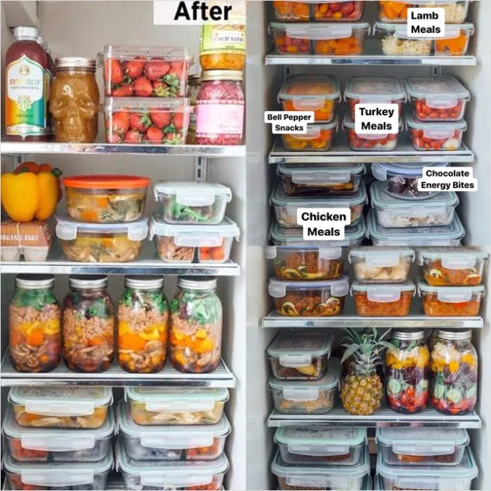 Detail Breakfast Meal Prep Containers Fridge Shelf Number 7