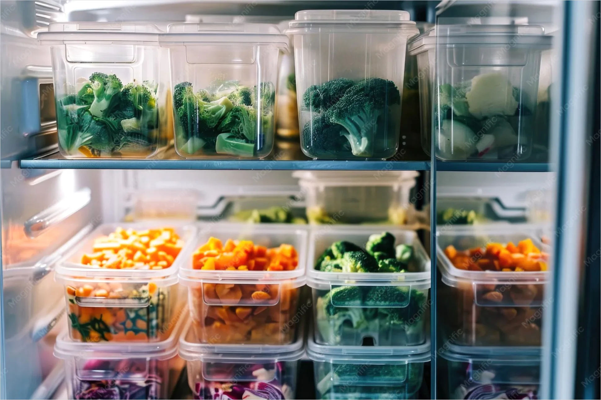 Detail Breakfast Meal Prep Containers Fridge Shelf Number 9