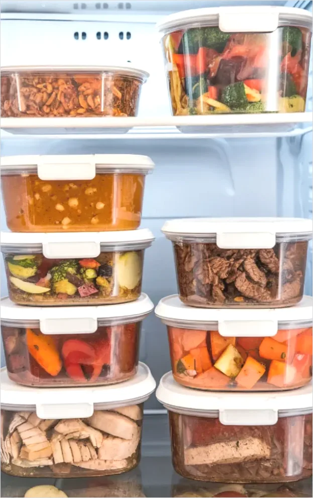 Detail Breakfast Meal Prep Containers Fridge Shelf Number 13