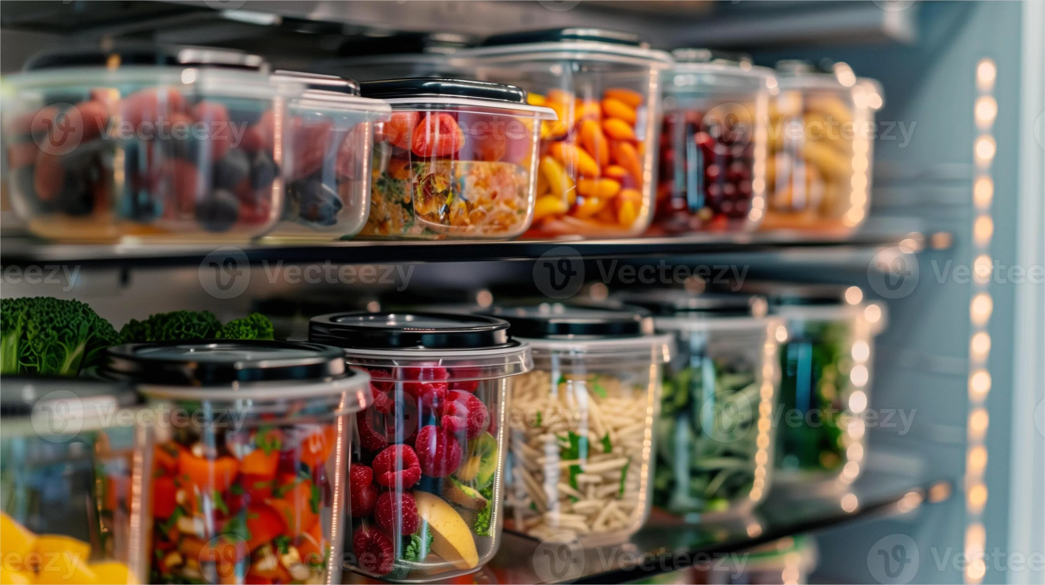 Detail Breakfast Meal Prep Containers Fridge Shelf Number 2