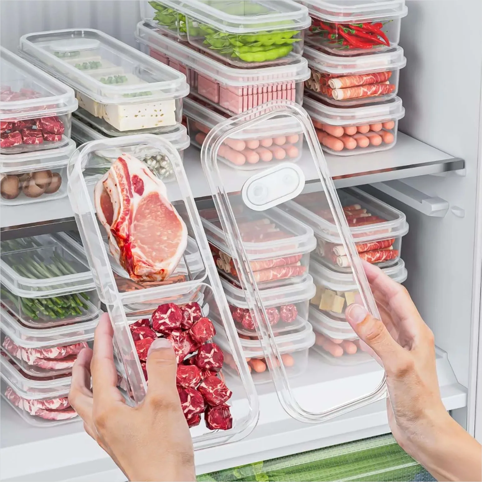 Detail Breakfast Meal Prep Containers Fridge Shelf Number 4