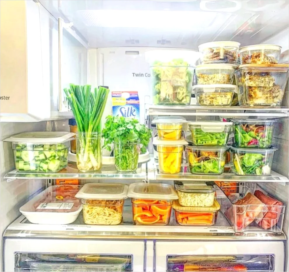 Detail Breakfast Meal Prep Containers Fridge Shelf Number 5