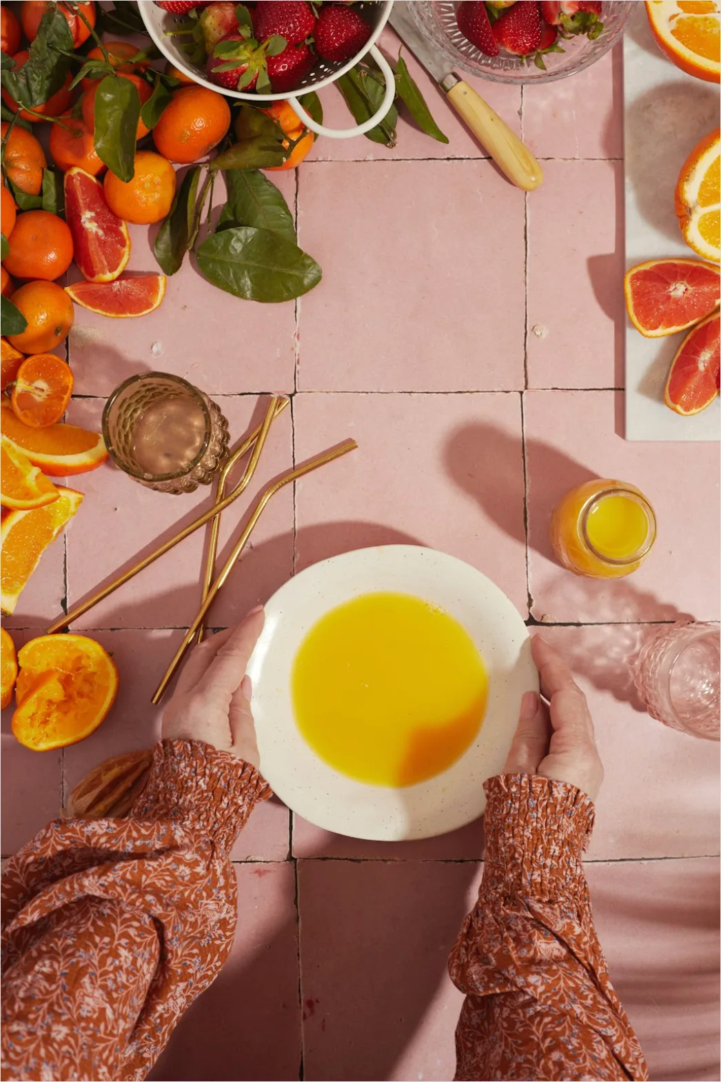 Brunch Spread Table Overhead Flat Lay Fb60