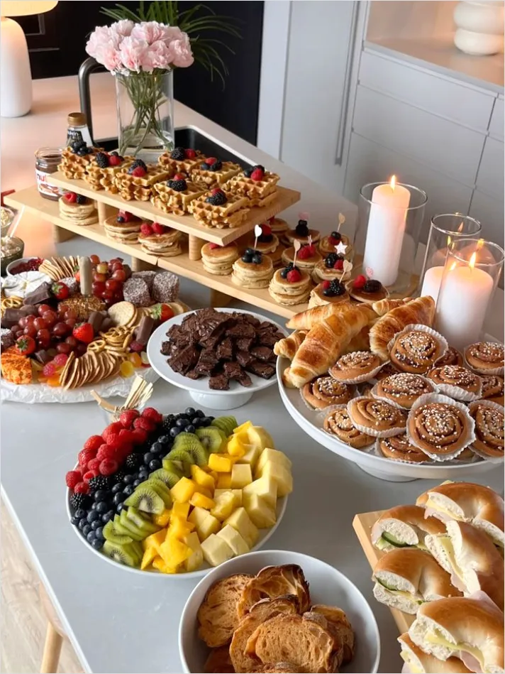 Detail Brunch Spread Table Overhead Flat Lay Number 4