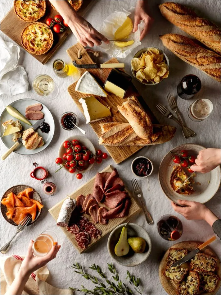 Detail Brunch Spread Table Overhead Flat Lay Number 5