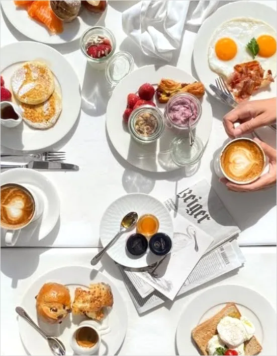 Detail Brunch Spread Table Overhead Flat Lay Number 6