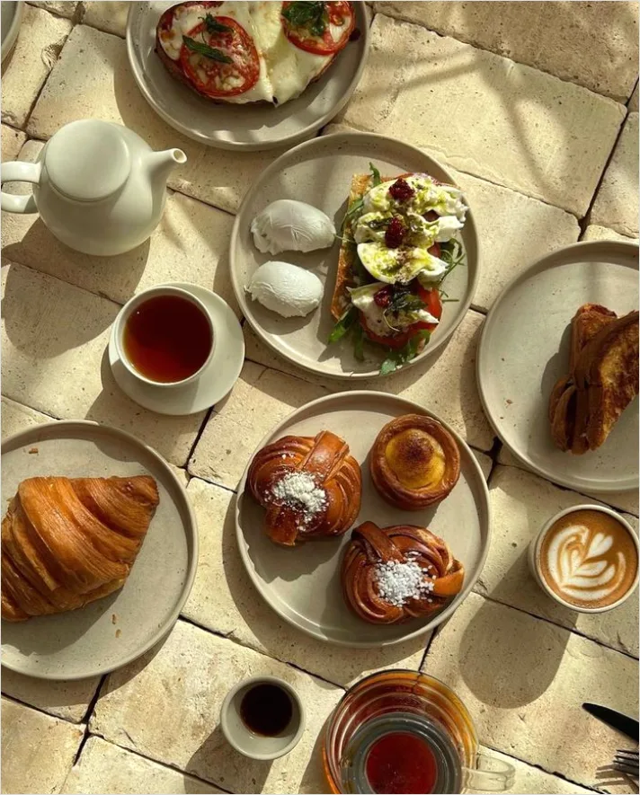 Detail Brunch Spread Table Overhead Flat Lay Number 7