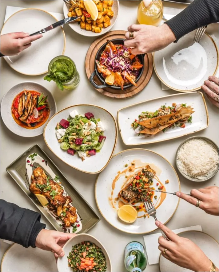Detail Brunch Spread Table Overhead Flat Lay Number 8
