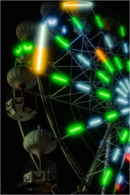 Detail Carnival Ferris Wheel Night Lights Number 16