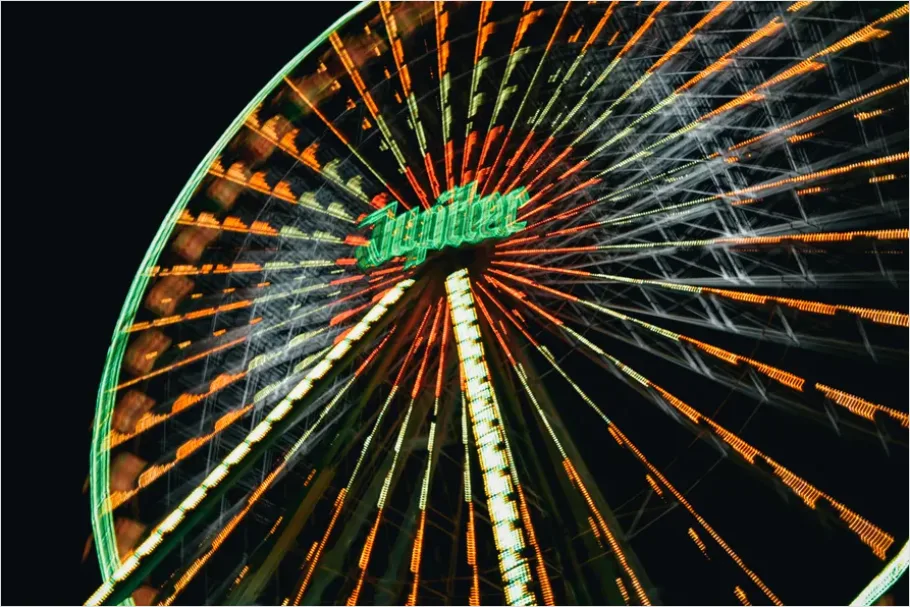 Detail Carnival Ferris Wheel Night Lights Number 3