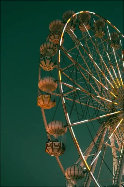 Detail Carnival Ferris Wheel Night Lights Number 6