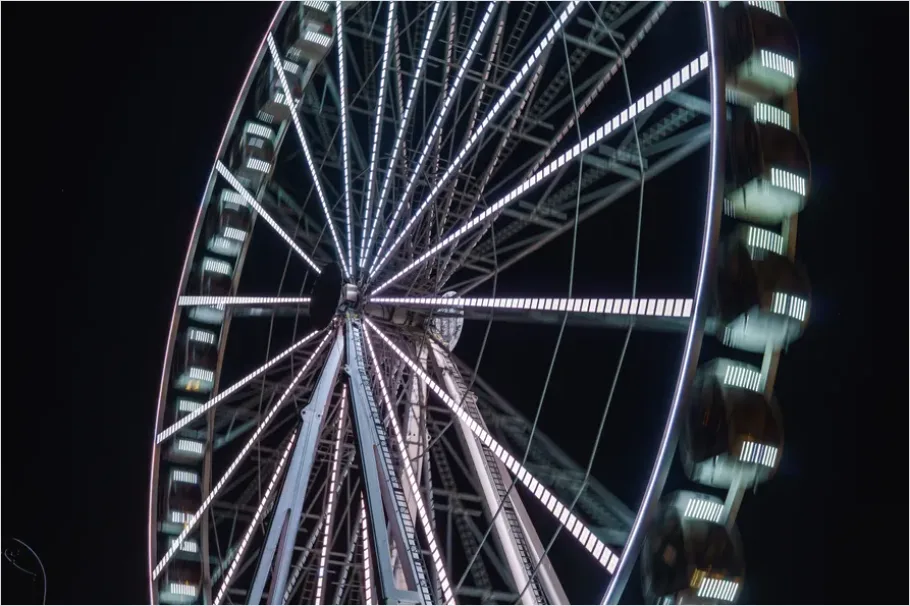 Detail Carnival Ferris Wheel Night Lights Number 7